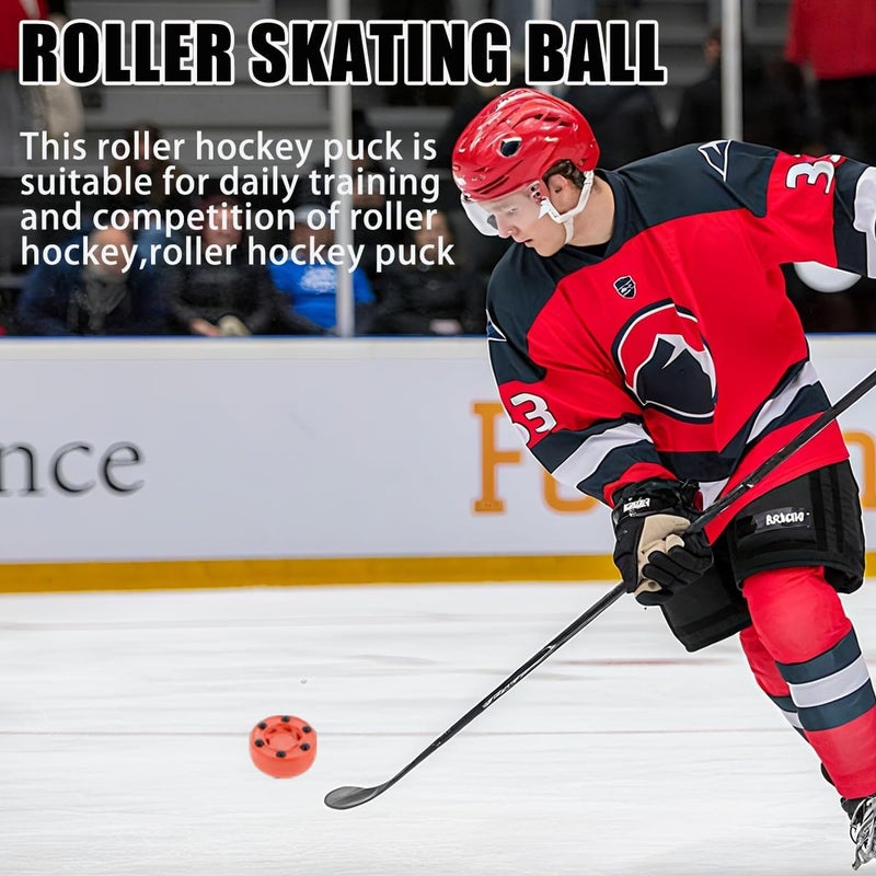 ZLY 2PCS Inline Roller Hockey Puck,Ice Hockey Pucks,Roller Hockeys Game Puck for Indoor and Smooth Outdoor Courts - Image 3